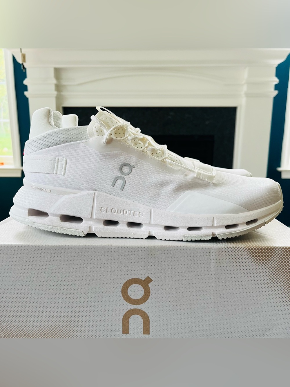 Sz 11 On Running Cloudnova 2 Men's Running Shoes All White 3ME30210108